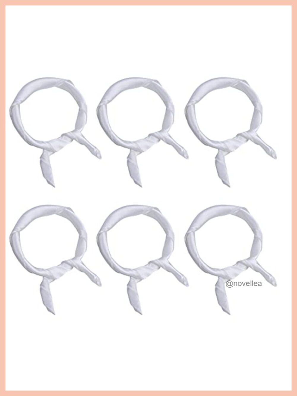 Satin Chiffon Scarves 6 Pack Square Handkerchief Neck Scarf for Women Girls